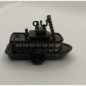 Vtg Die Cast Mark Twain RIVER BOAT Miniature Pencil Sharpener 3.5"